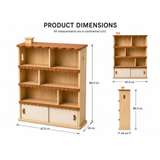 Cottage Dollhouse Bookshelf