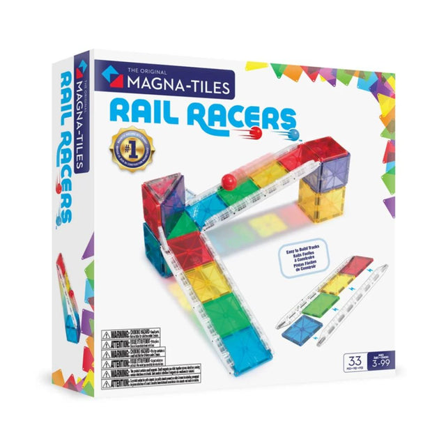 MAGNA-TILES®  Rail Racers - 33 Piece