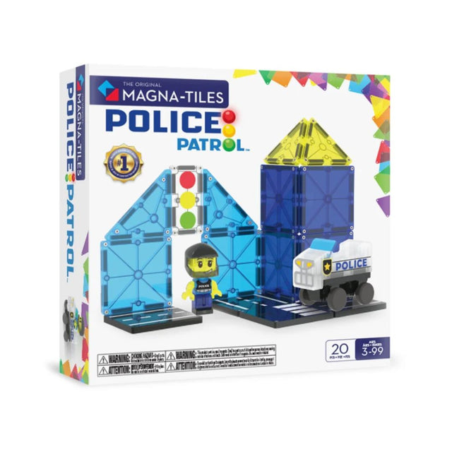 MAGNA-TILES®  Police Patrol - 20 Piece