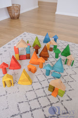 Jumbo Natural Rainbow Blocks 86 pcs.