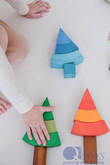 Jumbo Natural Rainbow Blocks 86 pcs.