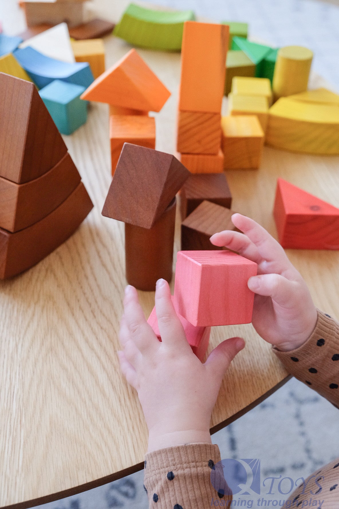 Jumbo Natural Rainbow Blocks 86 pcs.
