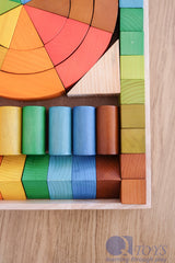 Jumbo Natural Rainbow Blocks 86 pcs.
