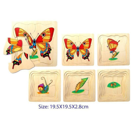 5 Layer Butterfly Puzzle-Educational Play-My Happy Helpers