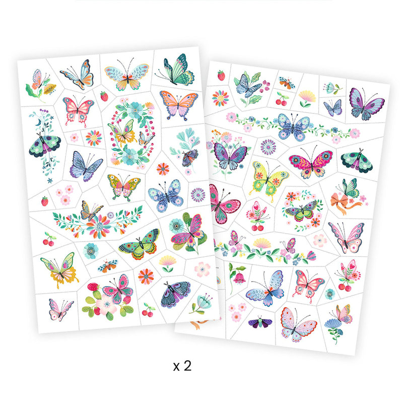 Close-up detail of the 50+ Dream Butterflies Tattoos