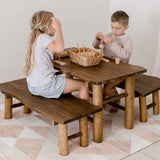 Qtoys Tree Benches handcrafted bench detail