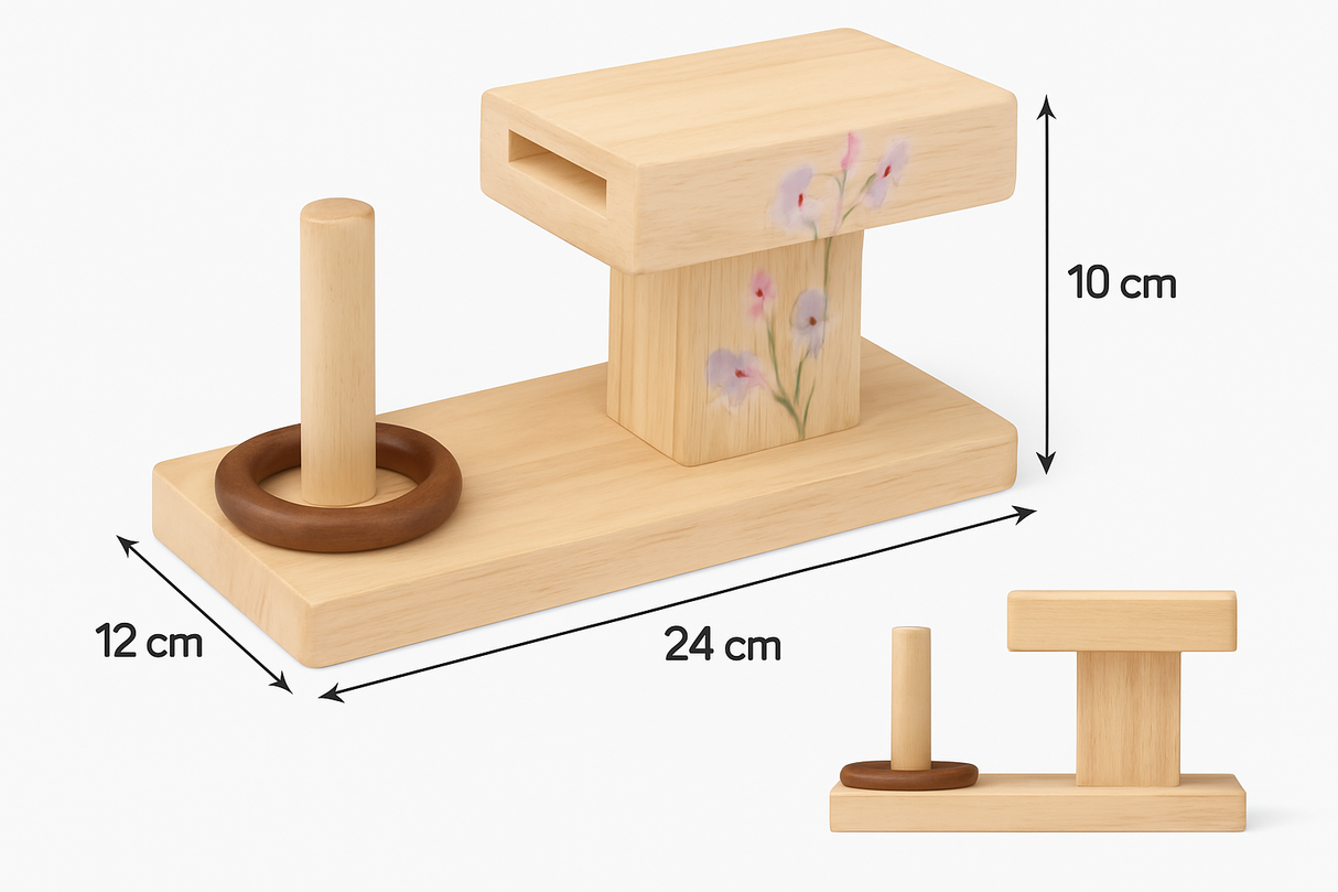 Wooden Montessori Rings Activity