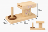 Wooden Montessori Rings Activity