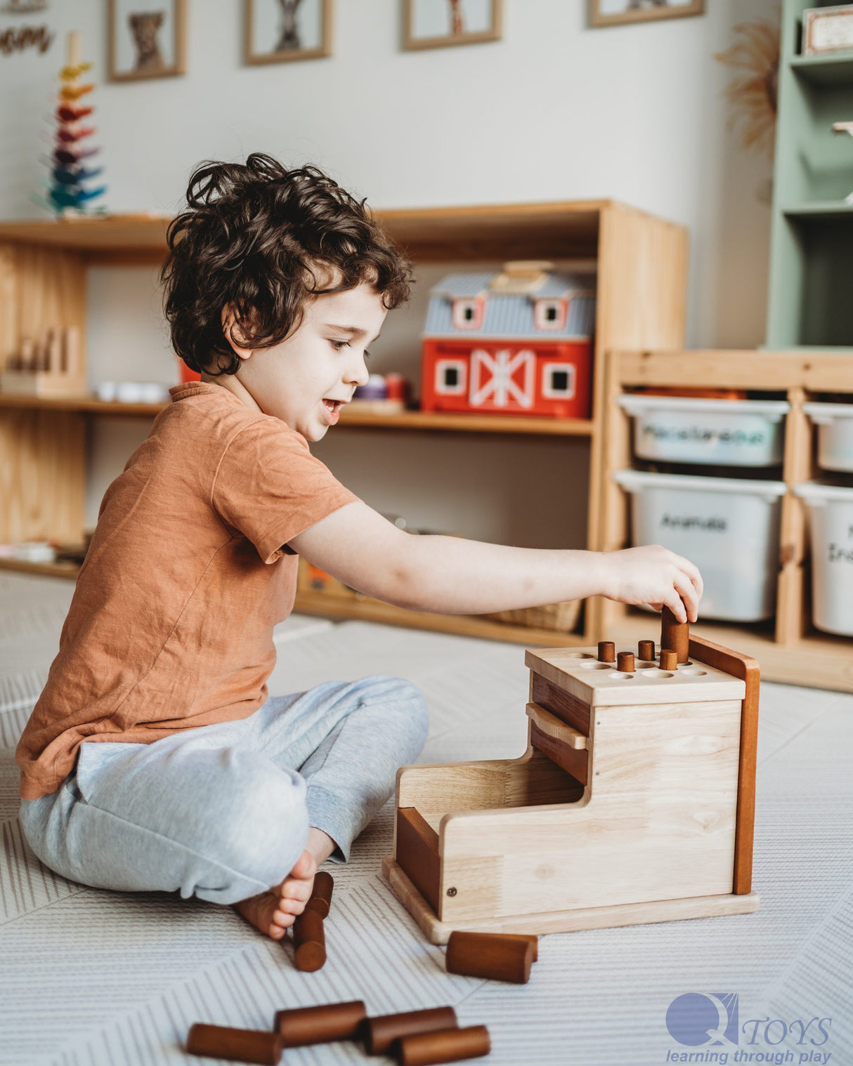 Montessori Cylinder Post Box