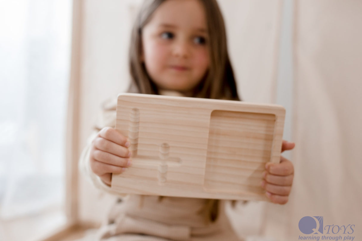 Jumbo Wooden Counting Trays