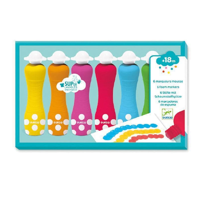 6 Foam Markers