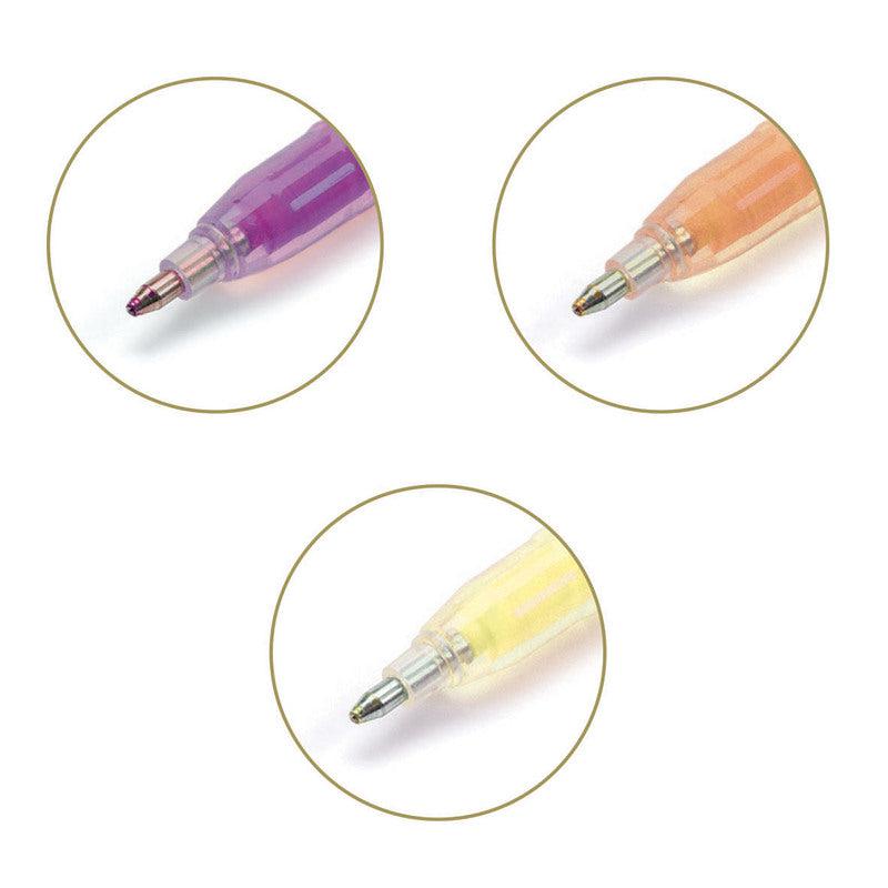 Close-up detail of the 6 Pastel Rainbow Gel Pens