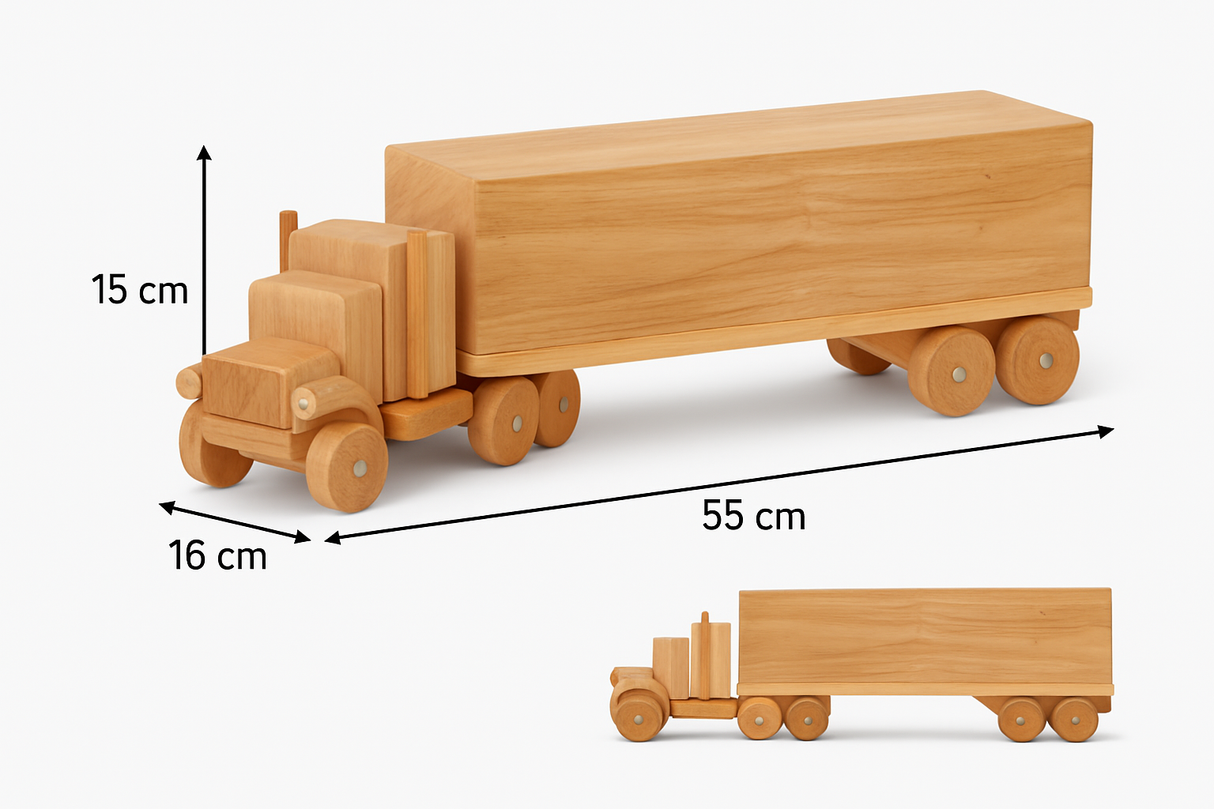 Kids Wooden Cargo Truck QToys