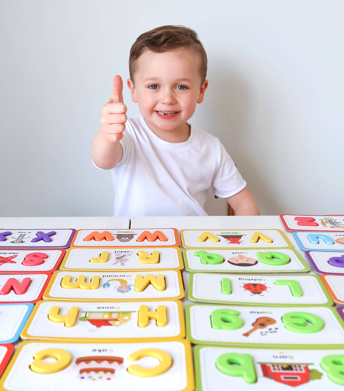 Close-up detail of the ABC Flashcards & Magnetic Letters