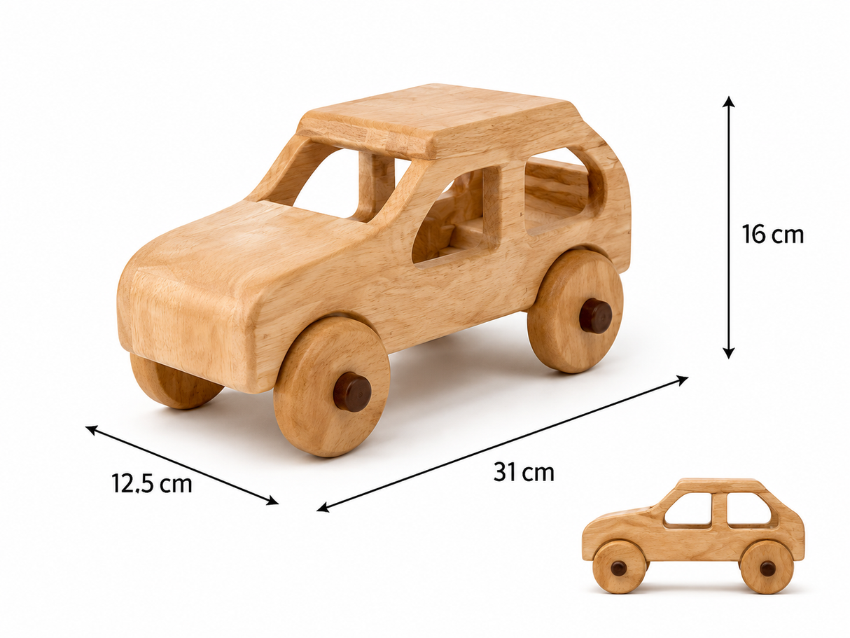 Natural Wooden Car