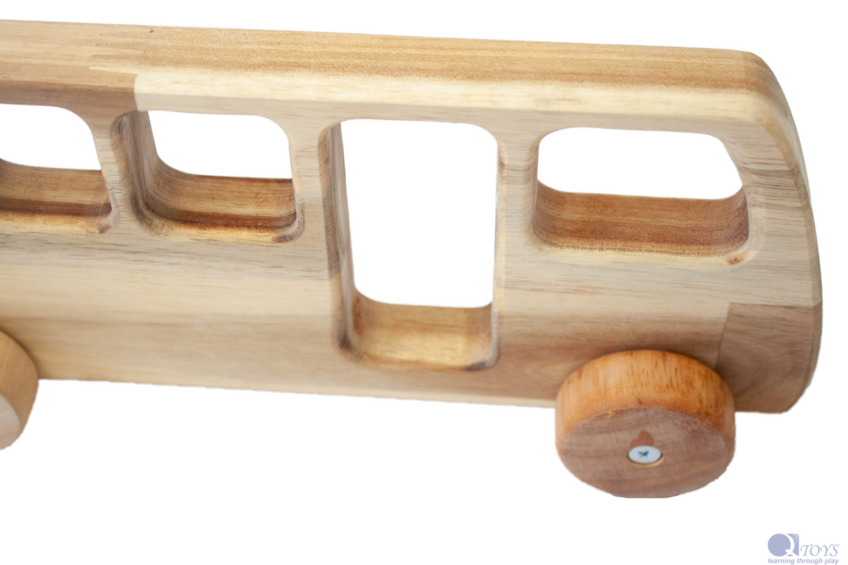 Wooden Toy Bus