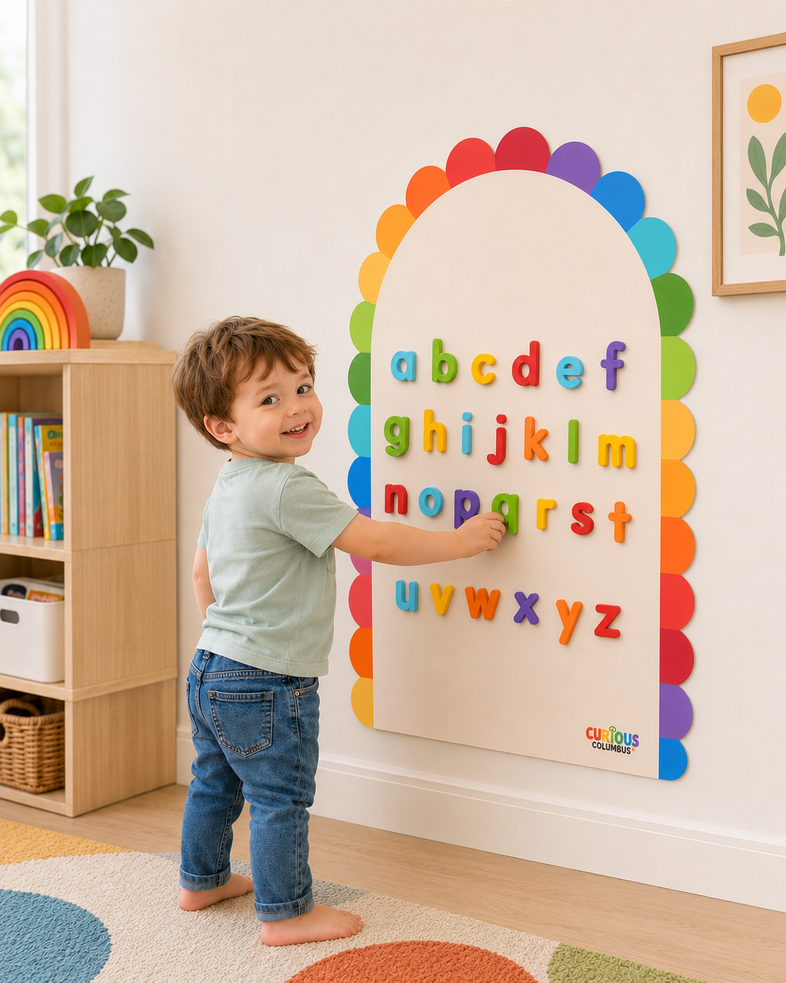 Magentic Wall Decal - Peel & Play Petal Design