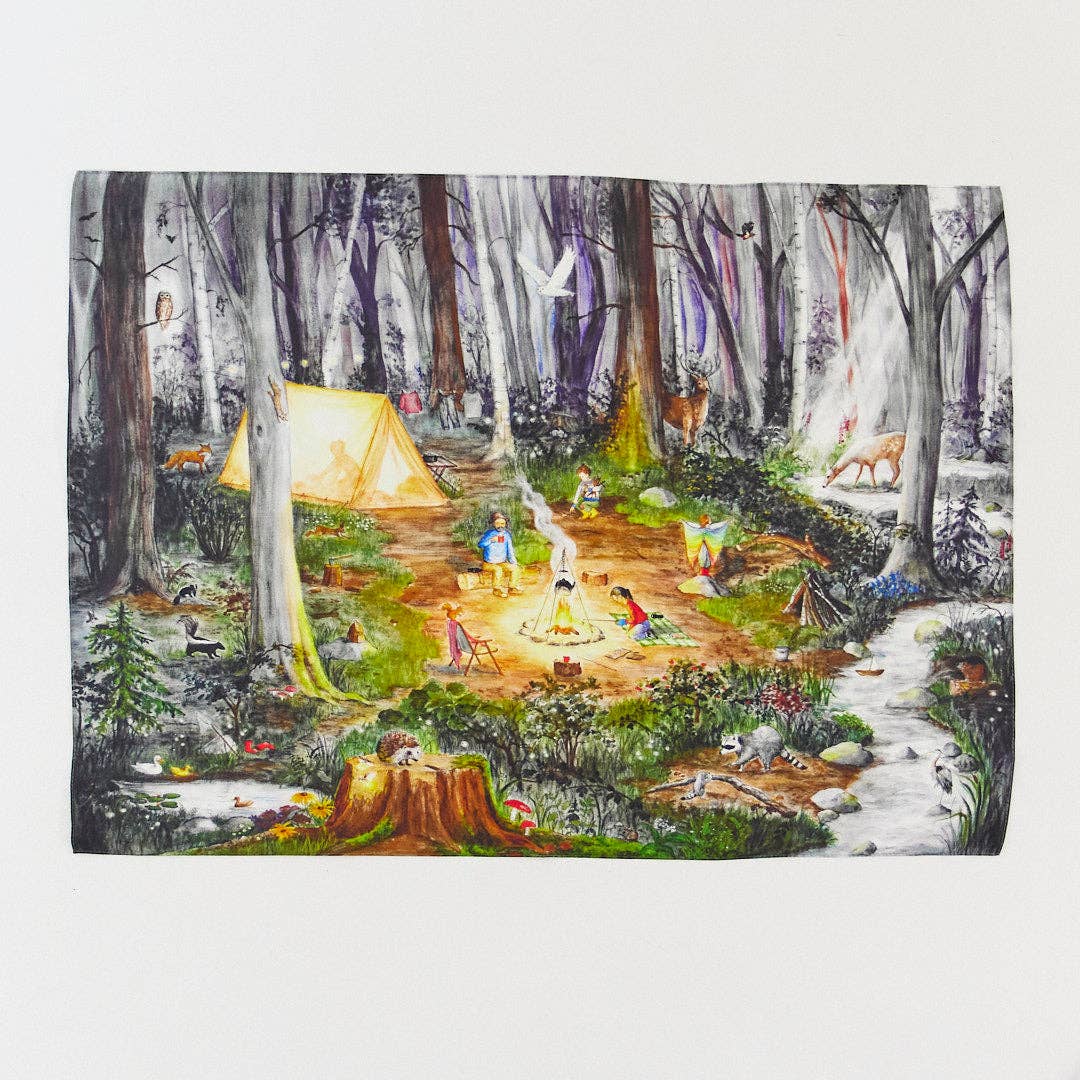 Camping Seek & Find Playsilk