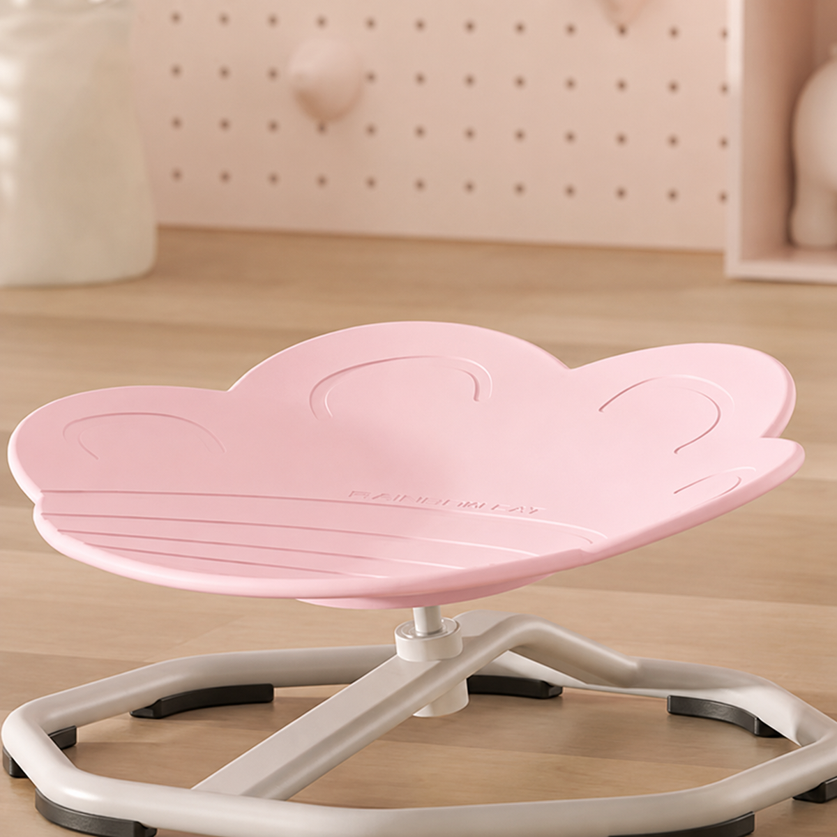 Close-up detail of the Sensory Spinning Chair - Rose Pink