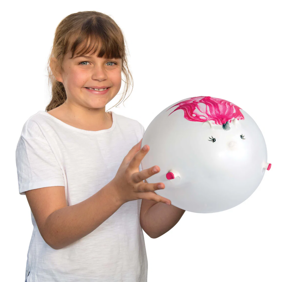 Child playing with the Balloon Balls - Unicorn
