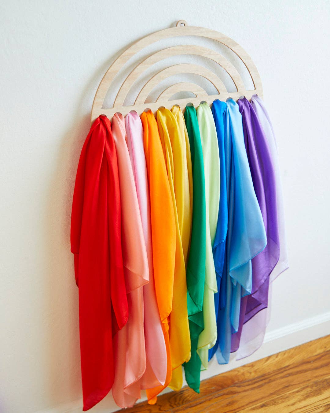 Large Rainbow Playsilk Display