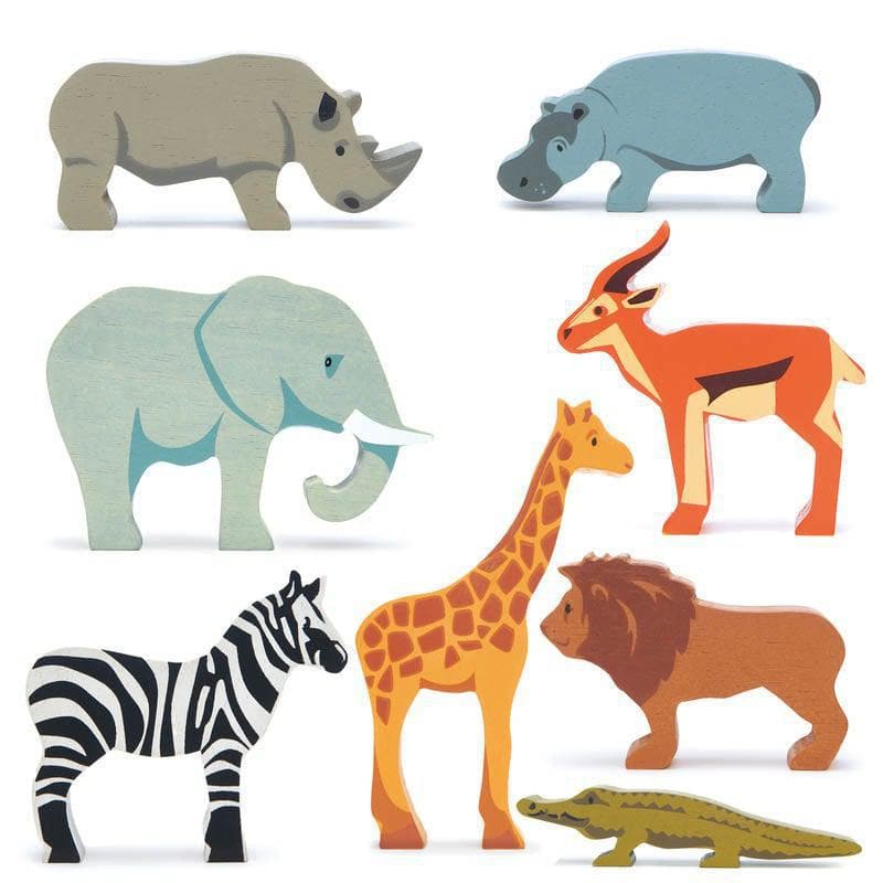 8 Safari Animals-Imaginative Play-My Happy Helpers