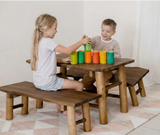Rainbow Bamboo Sorting Tubes - Set of 6