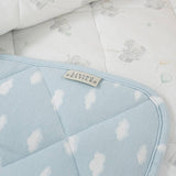 Reversible Quilted Cot Comforter - Elephant Playtime
