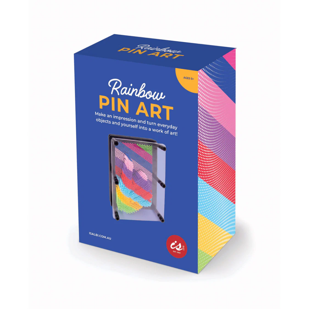 Close-up detail of the Rainbow Pin Art Multi-Coloured