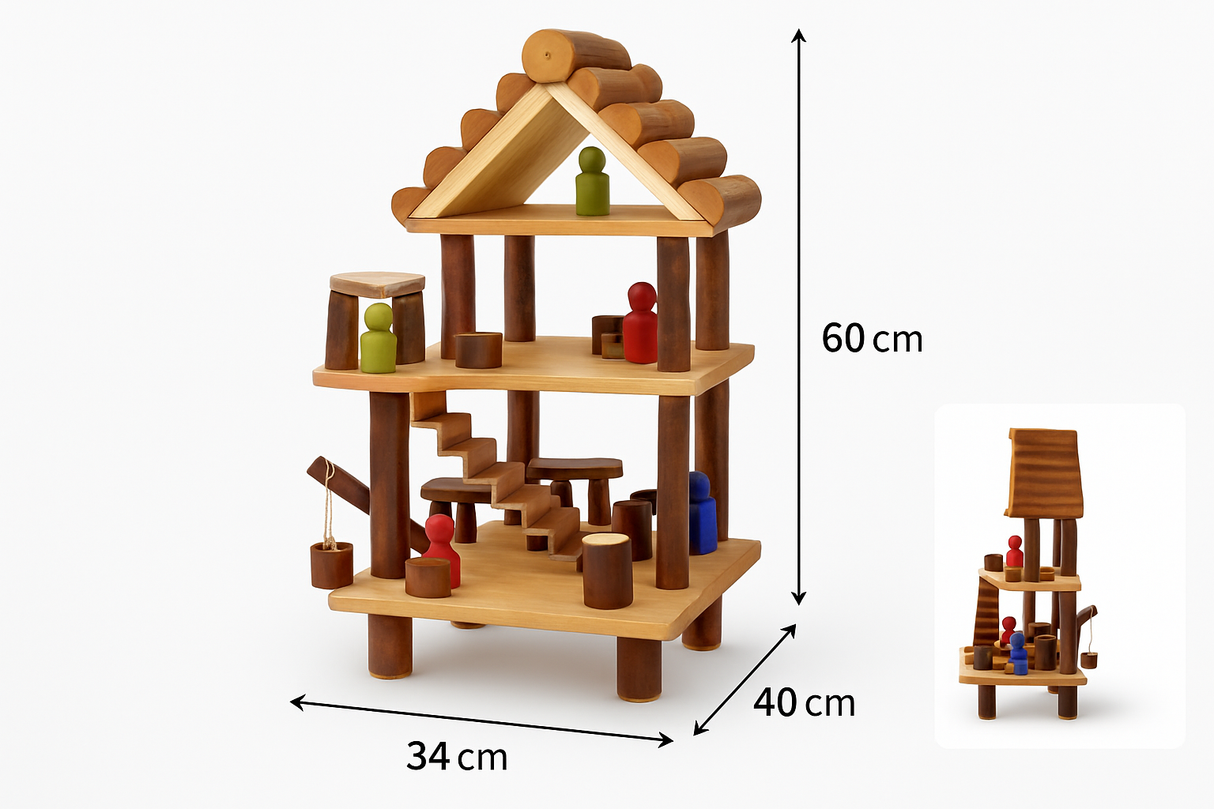 Cottage Wooden Doll House