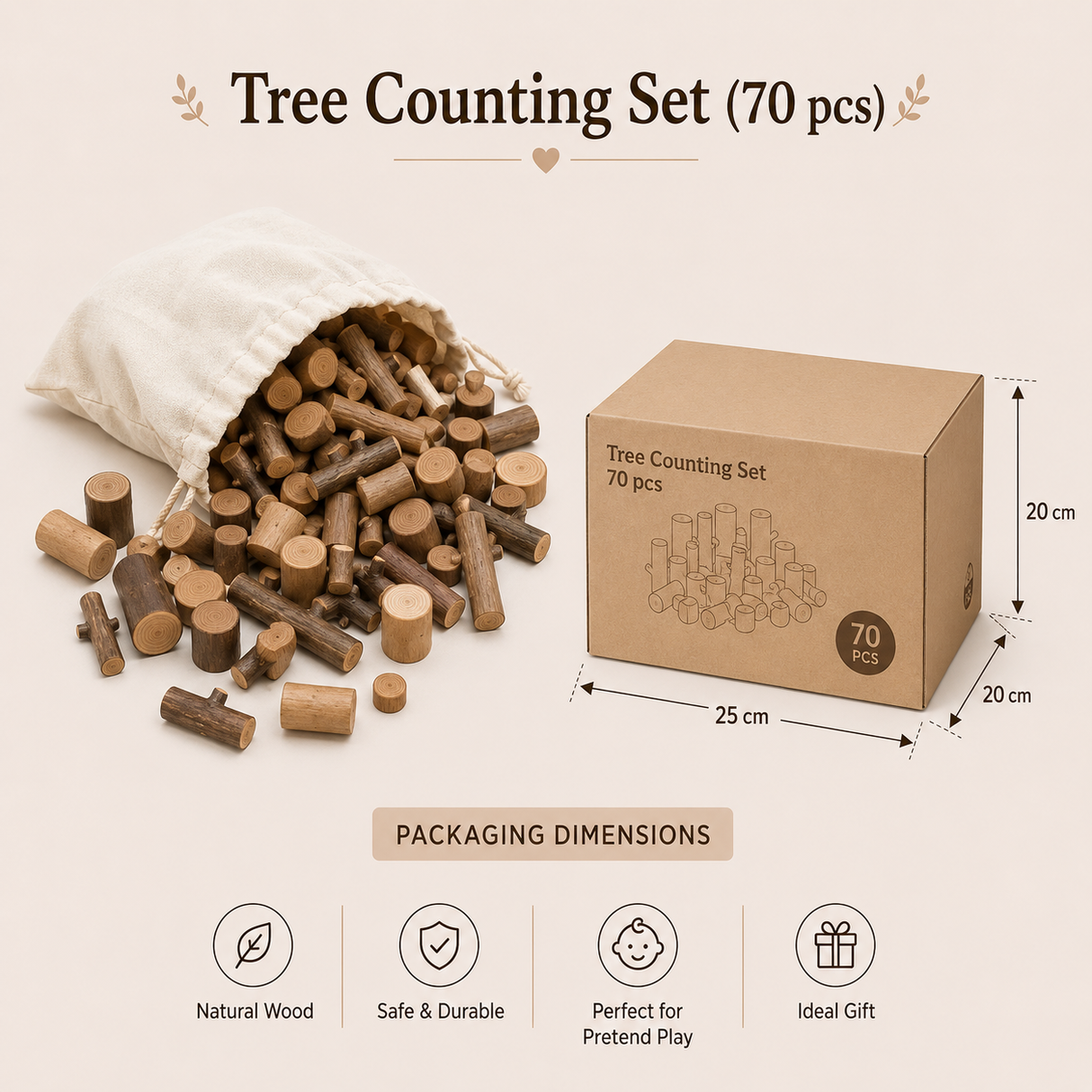 Tree Counting Set – 70 pcs