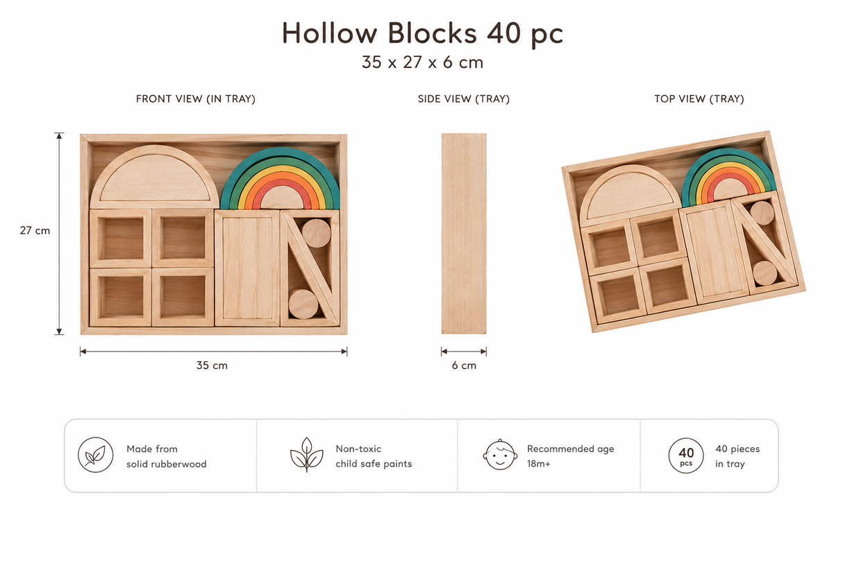 Hollow Blocks – 40 pcs