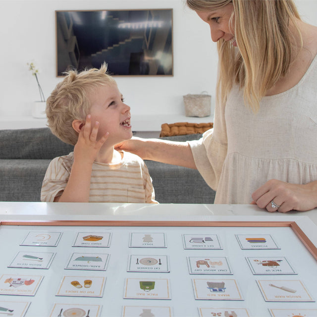 Magnetic Routine Cards – Visual Schedule for Kids