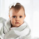 Chenille Blanket - Sage Triangle