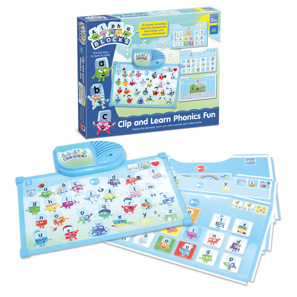 Alphablocks Clip & Learn Phonics Fun – learning to read is so much easier when it's this much fun