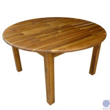 Acacia Large Round Table with 2 Stacking Chairs