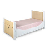 Adjustable Floor Bed - White & Birch