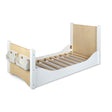 Adjustable Floor Bed - White & Birch