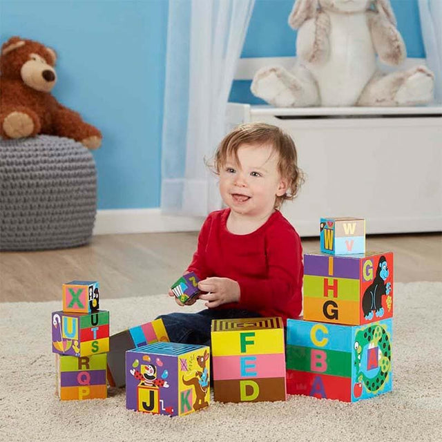 Alphabet Nesting and Stacking Blocks-Educational Play-My Happy Helpers