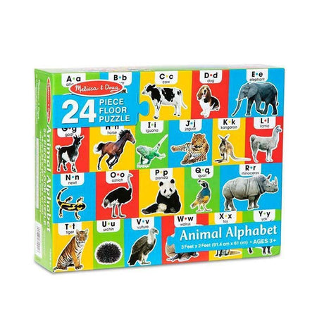 Animal Alphabet Floor Puzzle - 24pc-Educational Play-My Happy Helpers