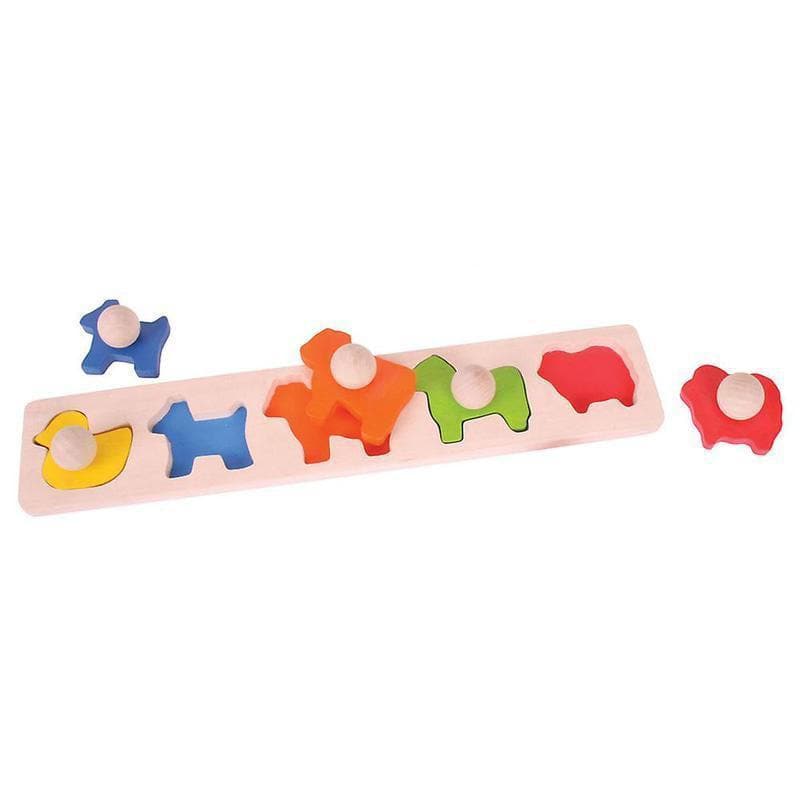 Bigjigs Animal Matching Board educational toy – every animal needs its home – can you find them all?