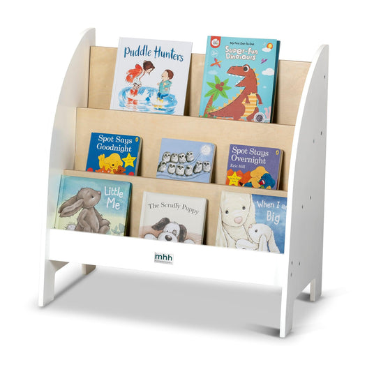 Aspire Open Bookshelf - White and Varnish