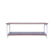 Aspire Single Shelf Bookshelf - White and Walnut - Scratch and Dent