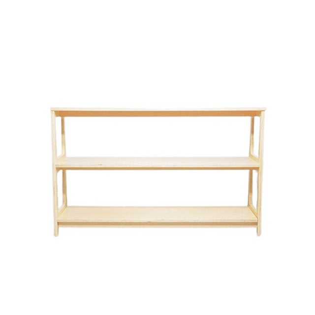 Aspire Slimline Two-Tier Bookshelf - Varnished