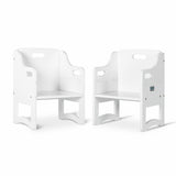 Aspire Table & 2 Chairs - White