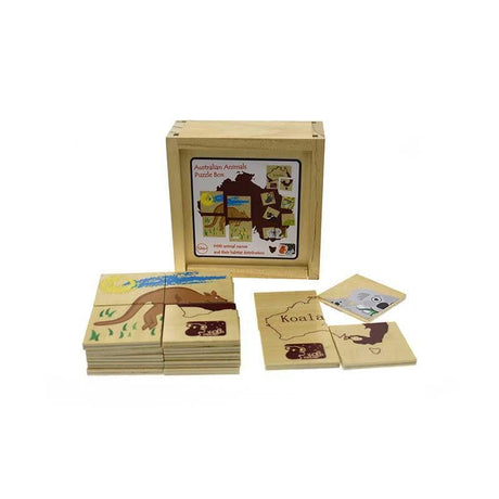Australian Animal Puzzle Box-Educational Play-My Happy Helpers