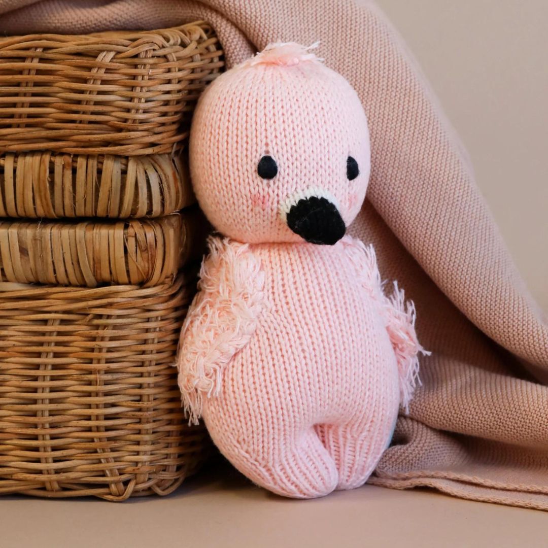 Close-up detail of the Baby Flamingo