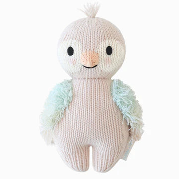 Cuddle and Kind Baby Parrot - Mauve hand-knit doll
