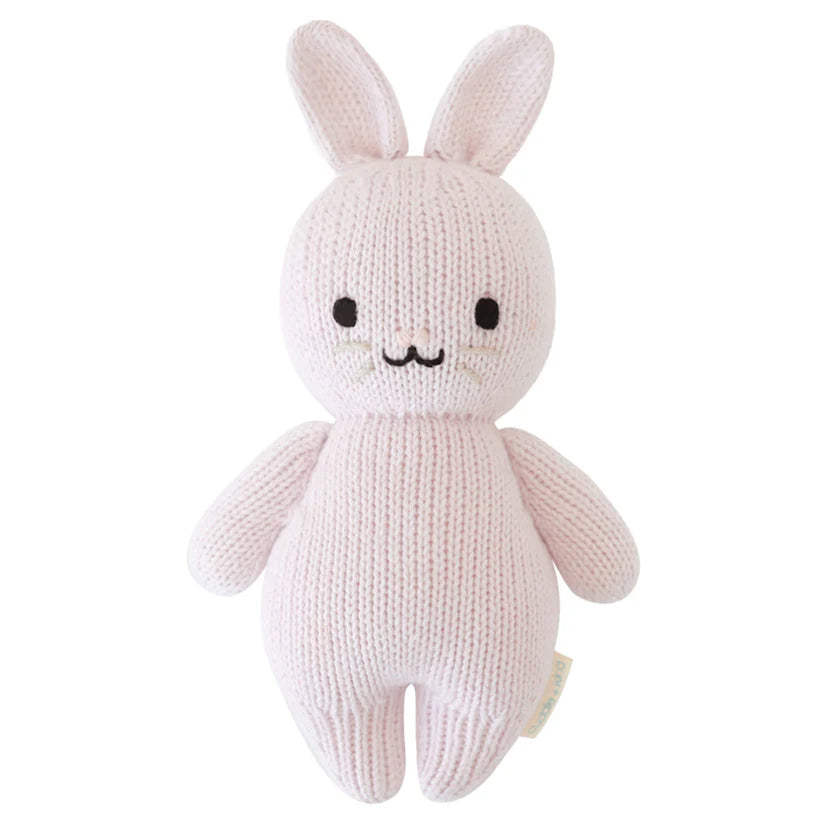 Cuddle and Kind Baby Rabbit - Lavender hand-knit doll
