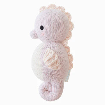 Cuddle and Kind Baby Seahorse - Lilac hand-knit doll